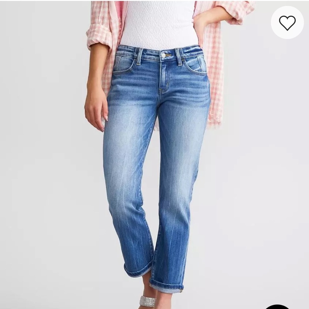 KanCan Women's Blue Straight Leg Jeans